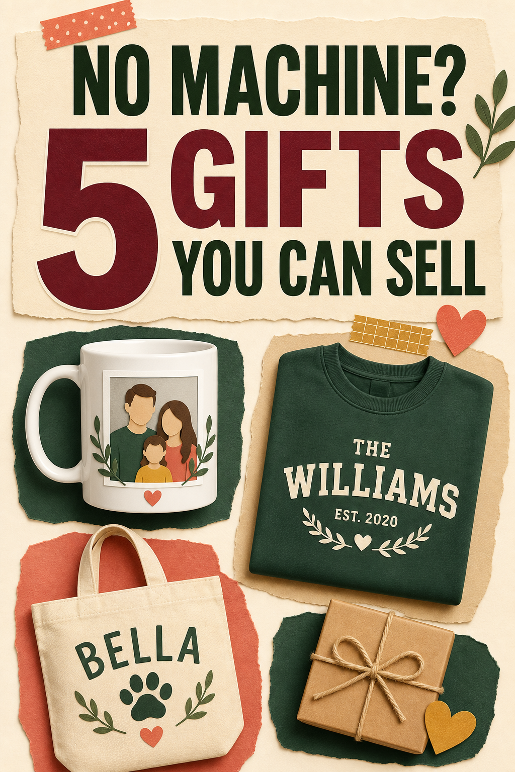 No machine: five personalized gifts you can sell